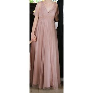 Revelry Thea Tulle Dress in Bradshaw Blush, Size 4